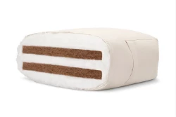 Futon Premium Cotone e Doppio Cocco – Rigido, Traspirante, 18 cm