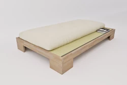 Letto Zen Singolo con Tatami - In Legno Massello Senza Metallo
