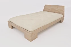 Japanisches Einzelbett Zen mit Tatami - metallfrei aus Massivholz