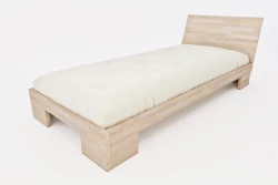 Japanisches Einzelbett Zen aus massivem Buchenholz - metallfrei