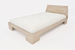 Japanese Zen Single Bed in Solid Beech Wood - Metal Free