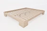 Japanese Zen Double Bed in Solid Beech Wood - Metal Free