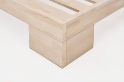 Letto Zen Singolo in Legno di Faggio Massello - Metal Free