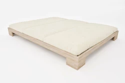 Letto Giapponese Zen a Tre Piazze in Legno di Faggio Massello