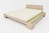 Japanese Zen Double to Super King Bed in Solid Beech Wood with Tatami