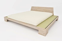 Letto Zen in Legno a Tre Piazze con Tatami - da 210 a 300 cm