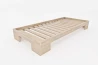 Japanese Zen Single Bed in Solid Beech Wood - Metal Free