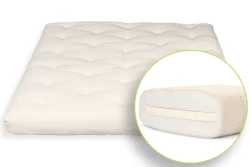 Futon Comfort aus Baumwolle und Latex – Ergonomisch und atmungsaktiv