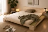 Letto Zen in Legno a Tre Piazze con Tatami - da 210 a 300 cm