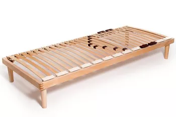 Single Row Slatted Bed Bases in Beech Wood with Sprung Slats