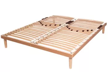 Double Row Slatted Bed Bases with Beech Wood Sprung Slats
