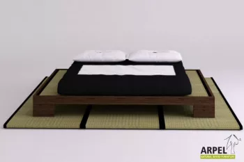 Japanese Design Beds Crafted from Solid Beech Wood
