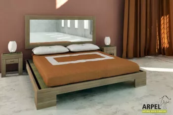 Creative mirror headboards with solid beechwood frames