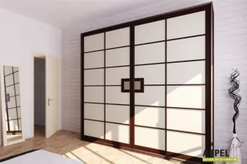 Kleiderschrank Shoji mit japanische Schiebetüren
