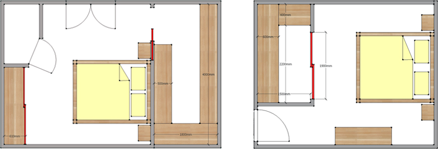 cabina armadio calpestabile