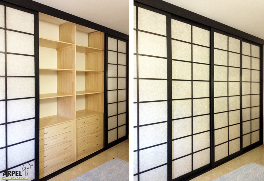 cabina armadio su misura con divisori verticali