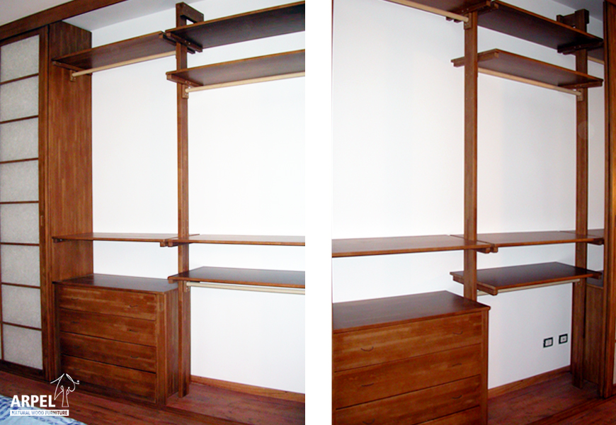 cabina armadio su misura con sistema misto