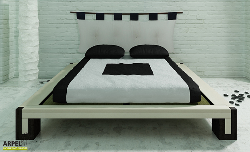 Letto Bali bicolore con Testata Futon - Arpel