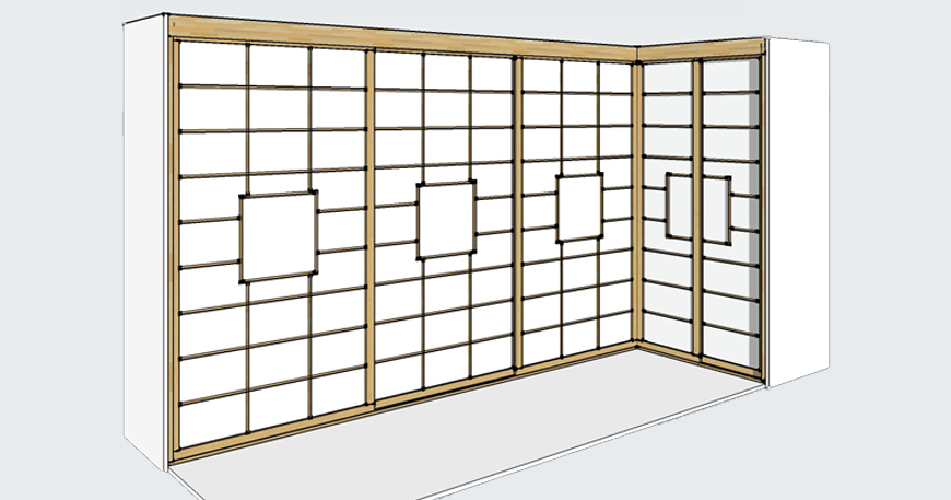 cabina armadio ad angolo su misura