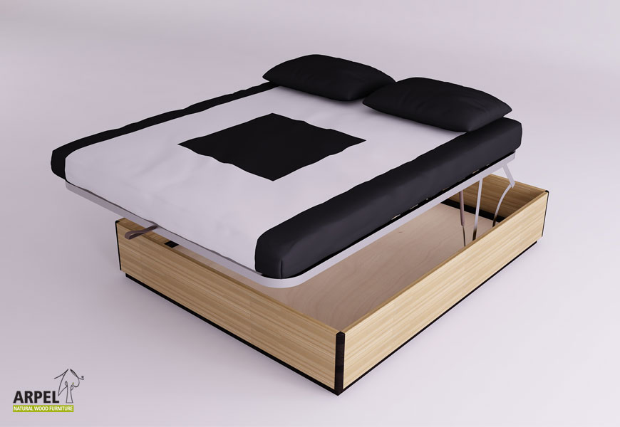 Letto yenn contenitore con rete apribile - Arpel