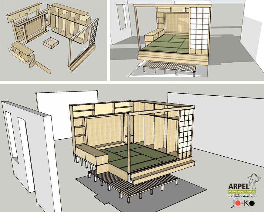 progetto Shoji room giorno