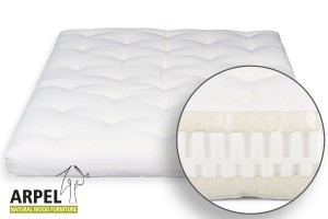 Futon aus Schurwolle mit Latex