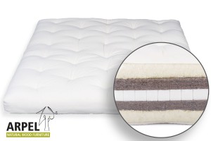 Futons aus Schurwolle Latex und Kokos