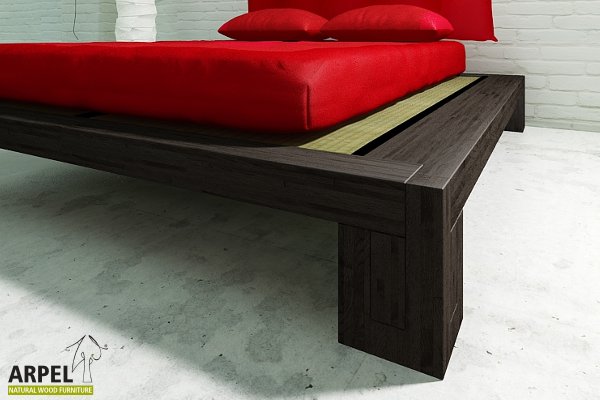 Unicolored bali bed with tatami
