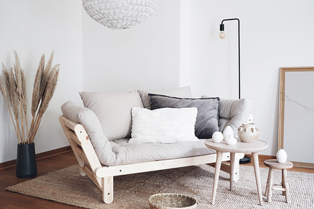 Sofas and transformable futon armchairs